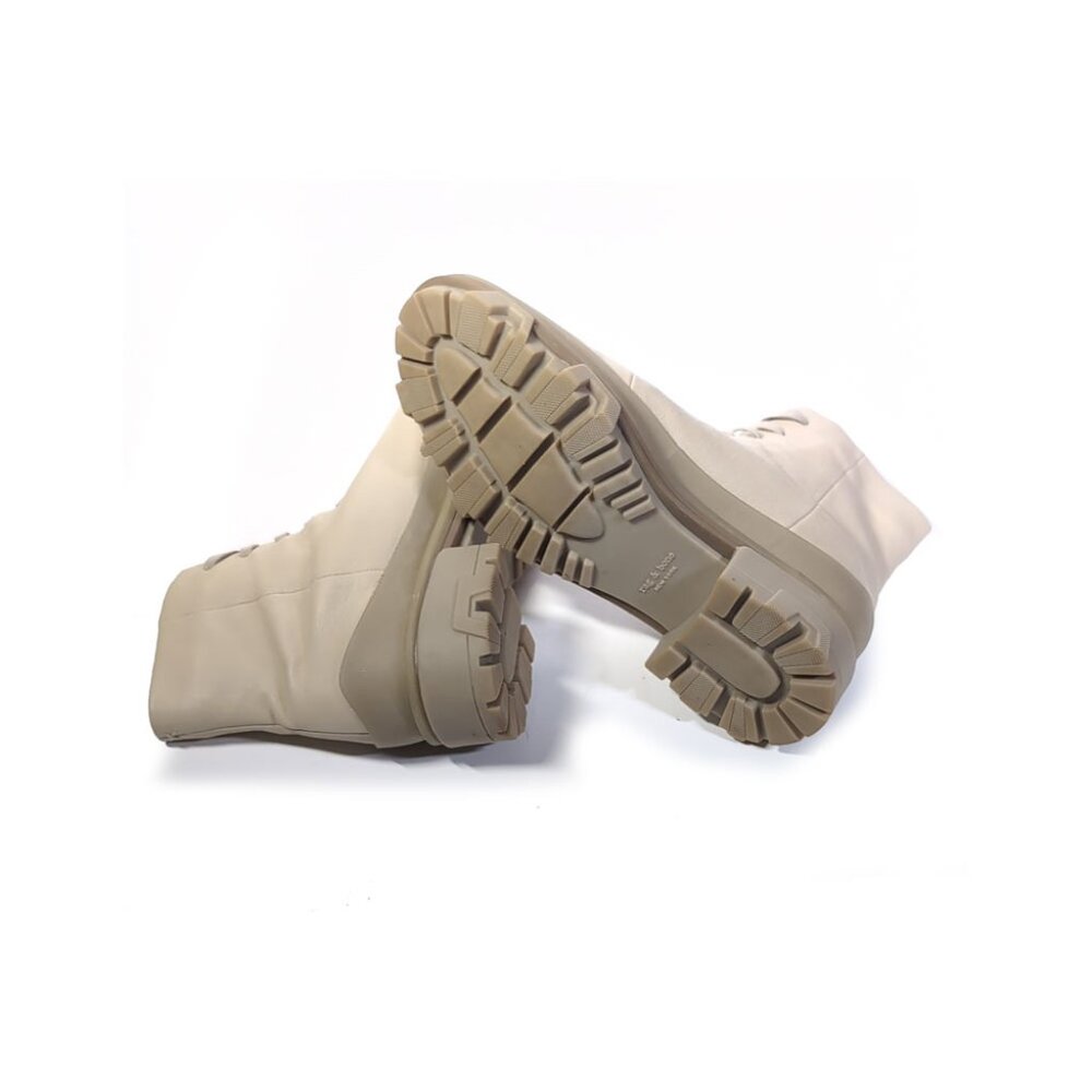 Rag & Bone Boots Beige Leather Womens Size 11 | Eur 41 Oyster Leather - Picture 7 of 9